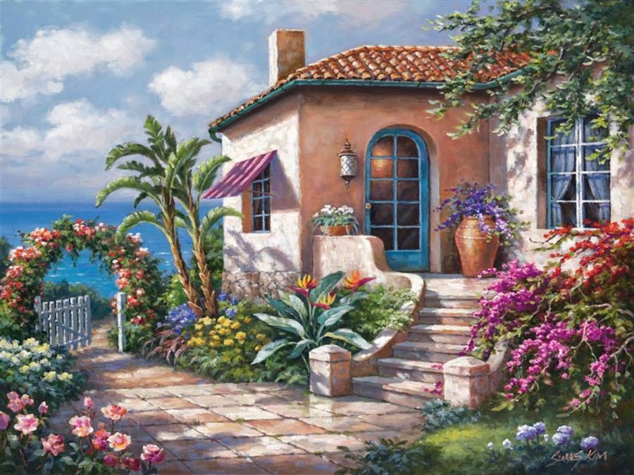 Sung Kim Coastal Cottage View